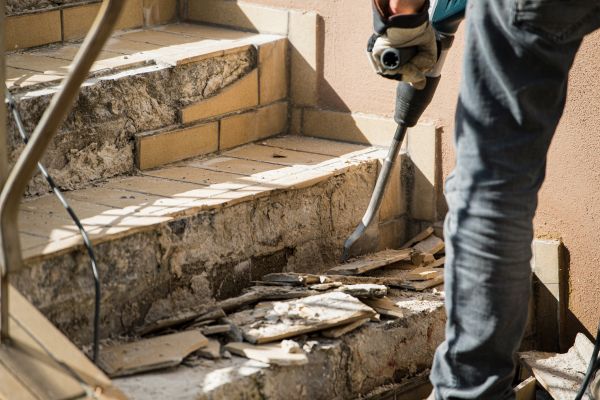 Concrete Stair Demolition in Little River