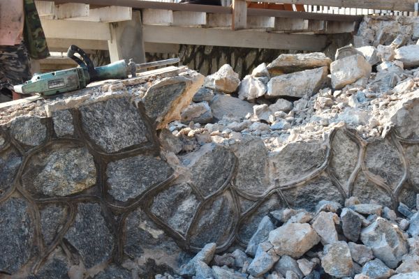 Retaining Wall Demolition in Little River